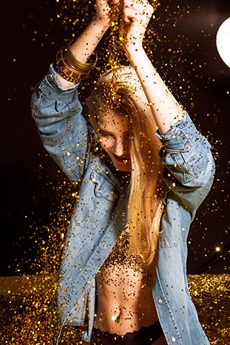 Das Goldglitzer-Shooting